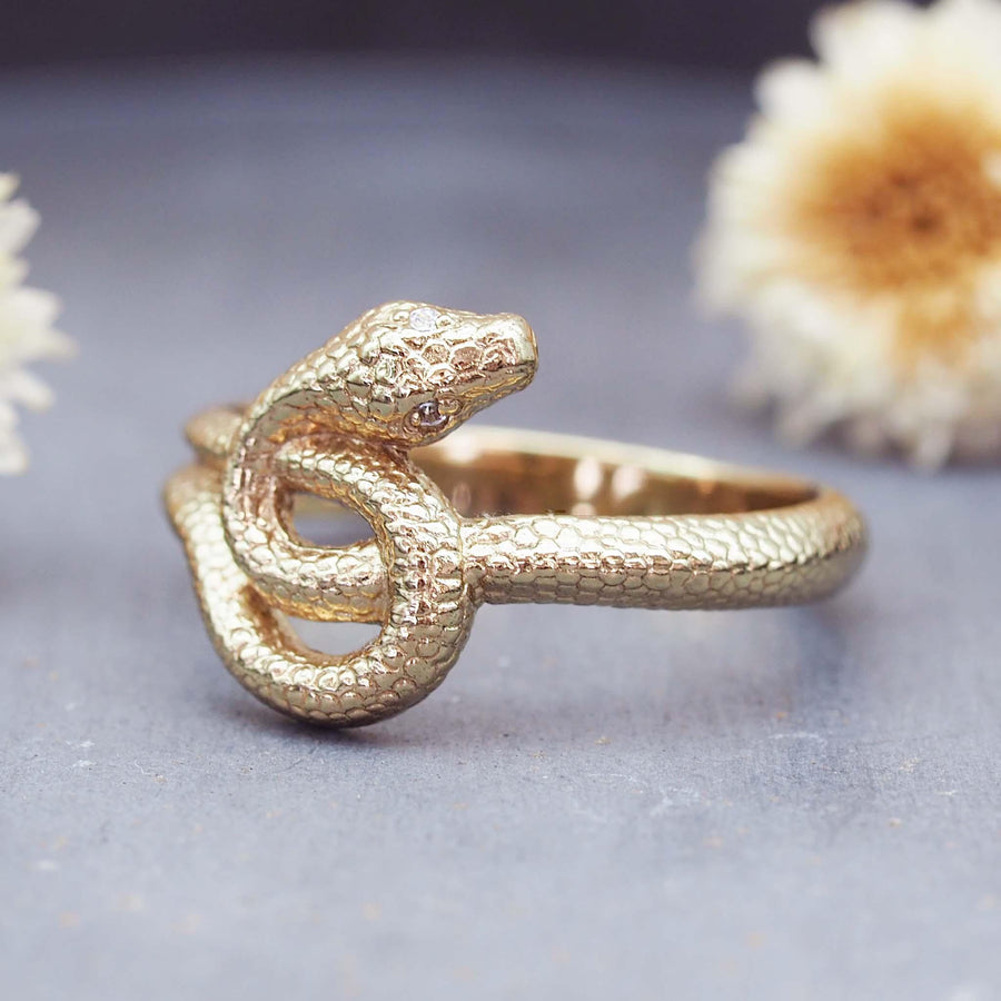 Cubic Zirconia Medusa Ring - womens jewellery by indie and harper