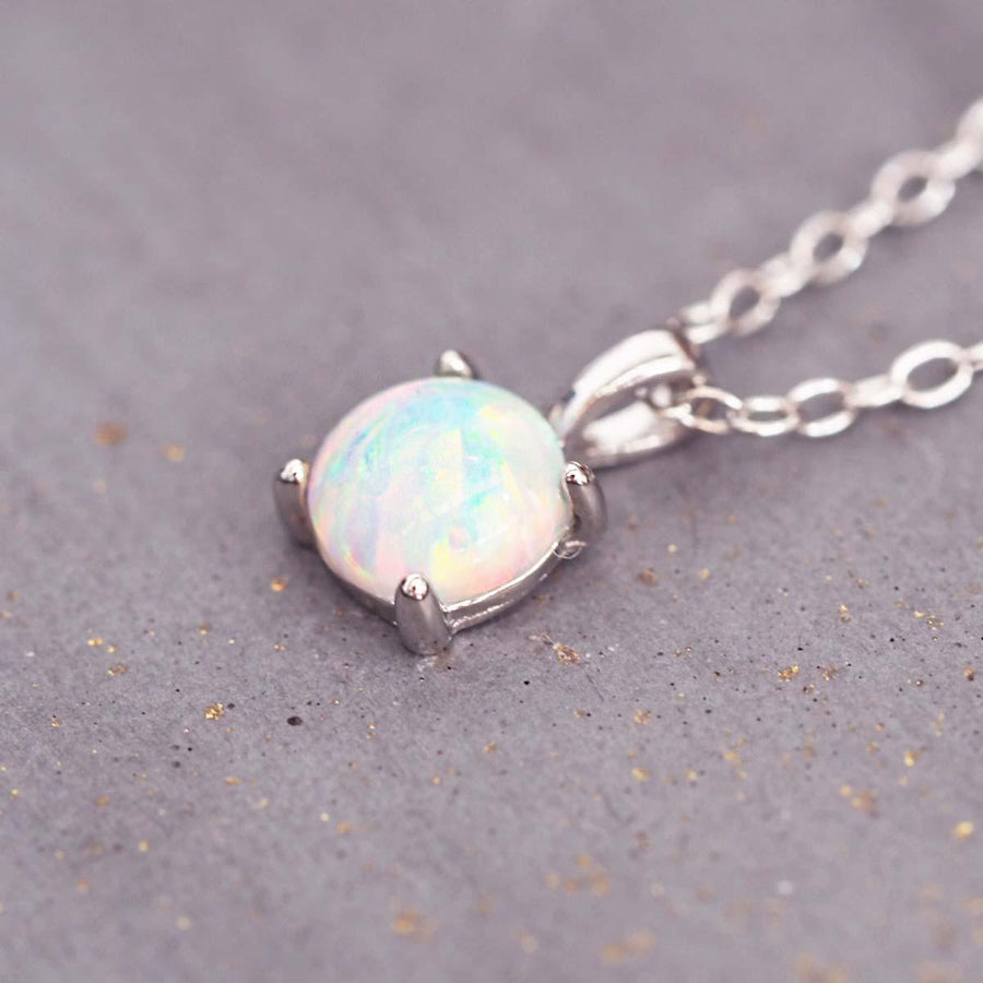 Dainty Opal Necklace - womens jewellery by indie and harper