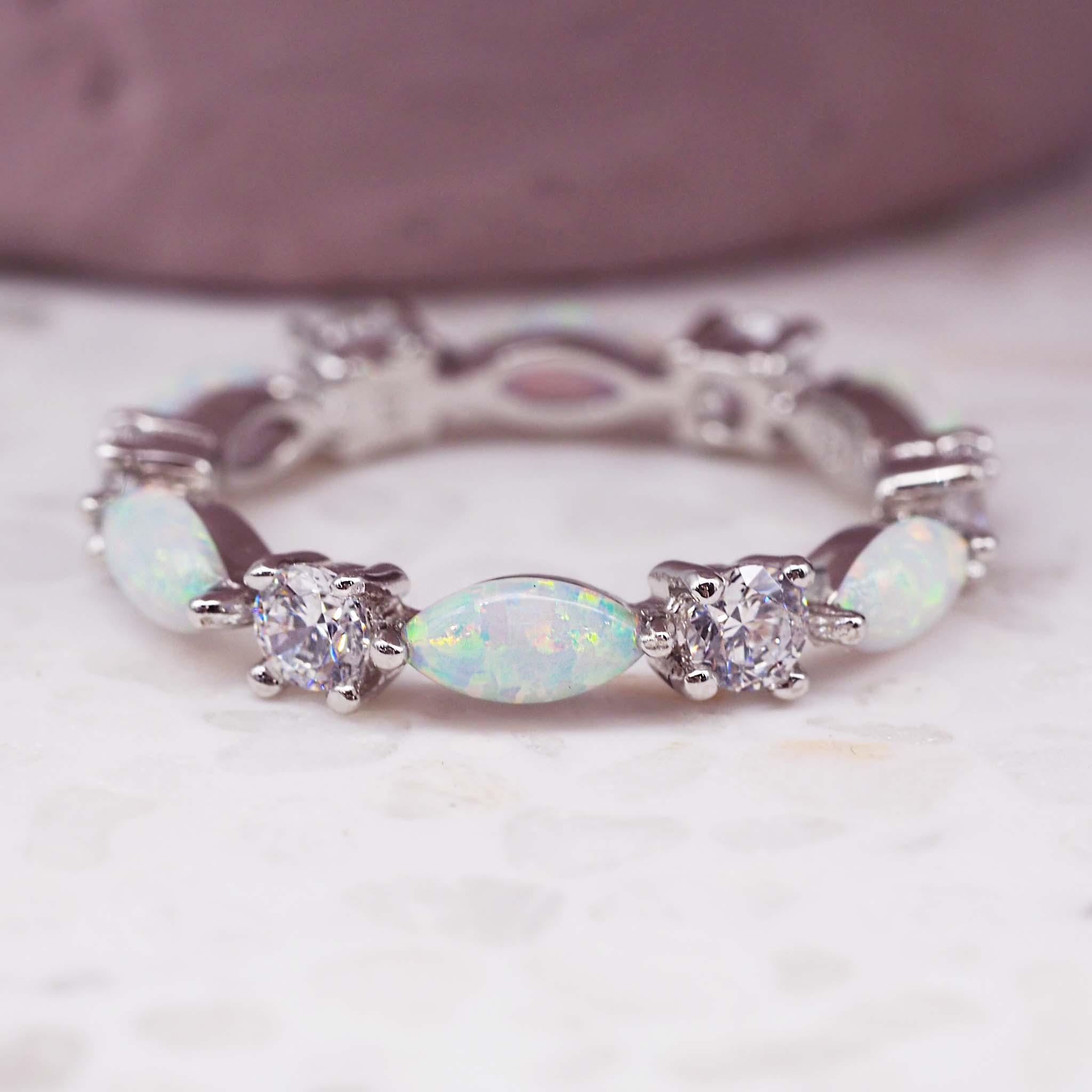 Everlasting Opal Ring - womens jewellery by indie and harper