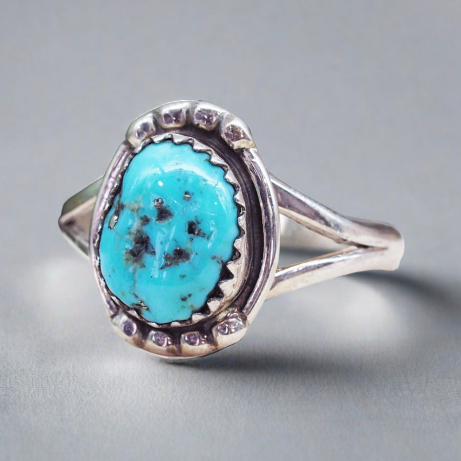 Navajo Turquoise Ring - womens native american jewelry