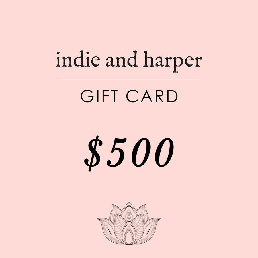 $500 Indie and Harper Gift Card - womens jewellery by indie and harper