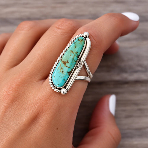 Navajo Half Twist Turquoise Ring