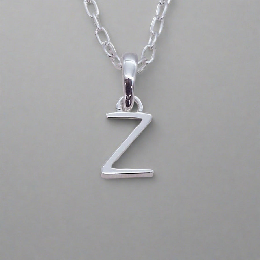 Sterling Silver Initial Z Necklace - sterling silver initial necklaces Australia 