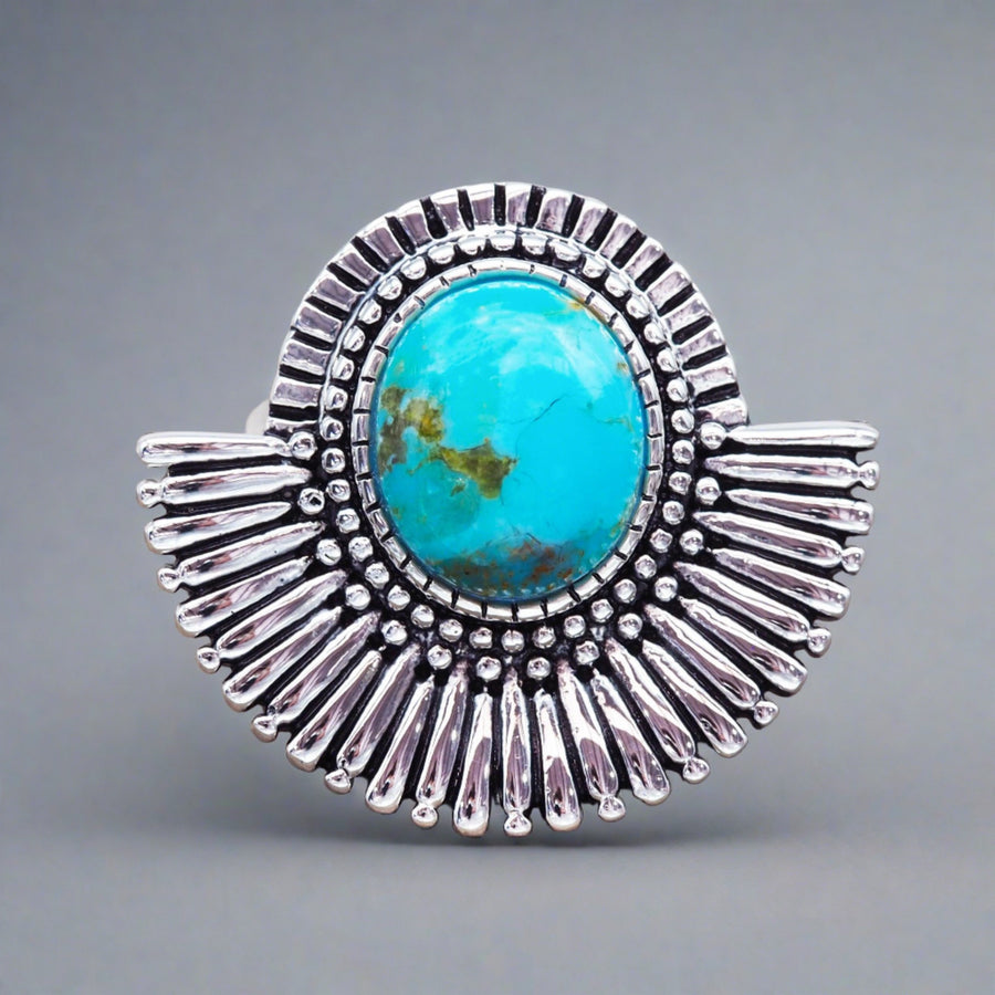 Sterling silver Turquoise Ring - womens turquoise jewellery by Australian jewellery brand indie and harper