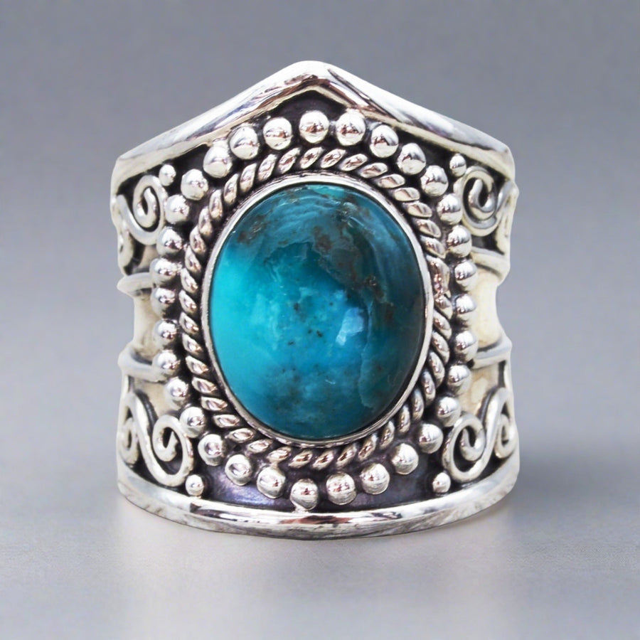 Statement Turquoise Ring - womens turquoise jewellery by Australian jewellery brand indie and harper