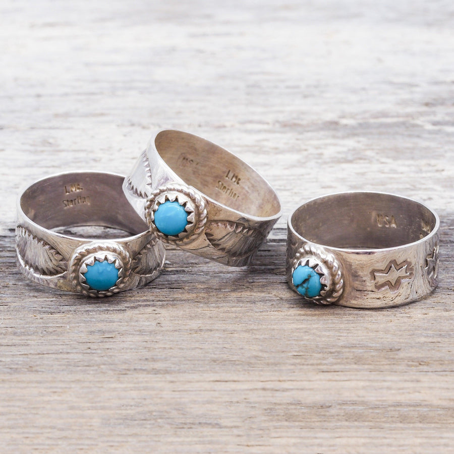 Navajo Turquoise Ring - womens turquoise jewellery - Native American Jewelry 