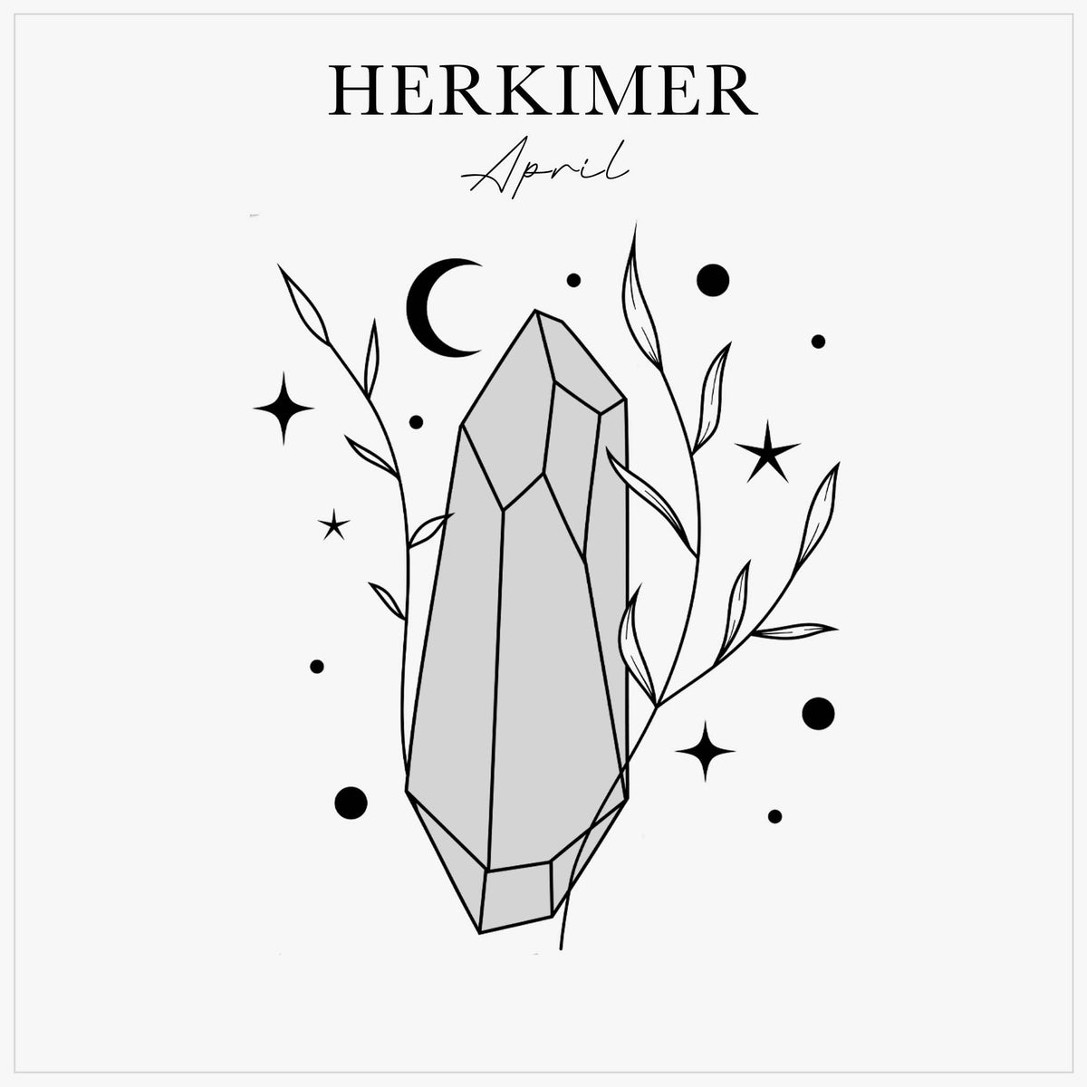 april birthstone herkimer diamond blog image