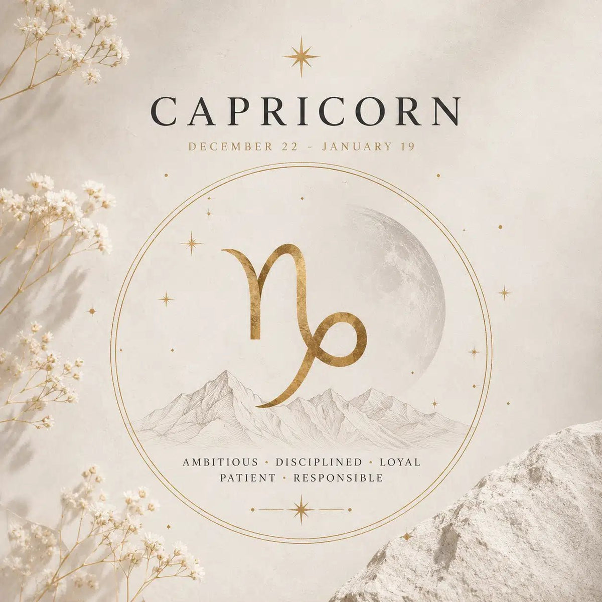 Uncover Capricorn's Influence on Love, Friendship, Family, Career & Finances..