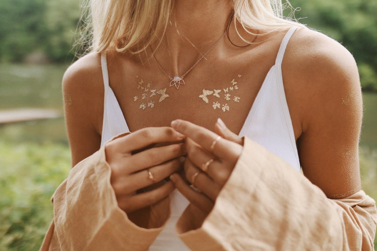 everyday sparkle jewellery being worn 