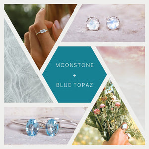 Moonstone + Blue Topaz: Combining Crystals for Stunning Contrast