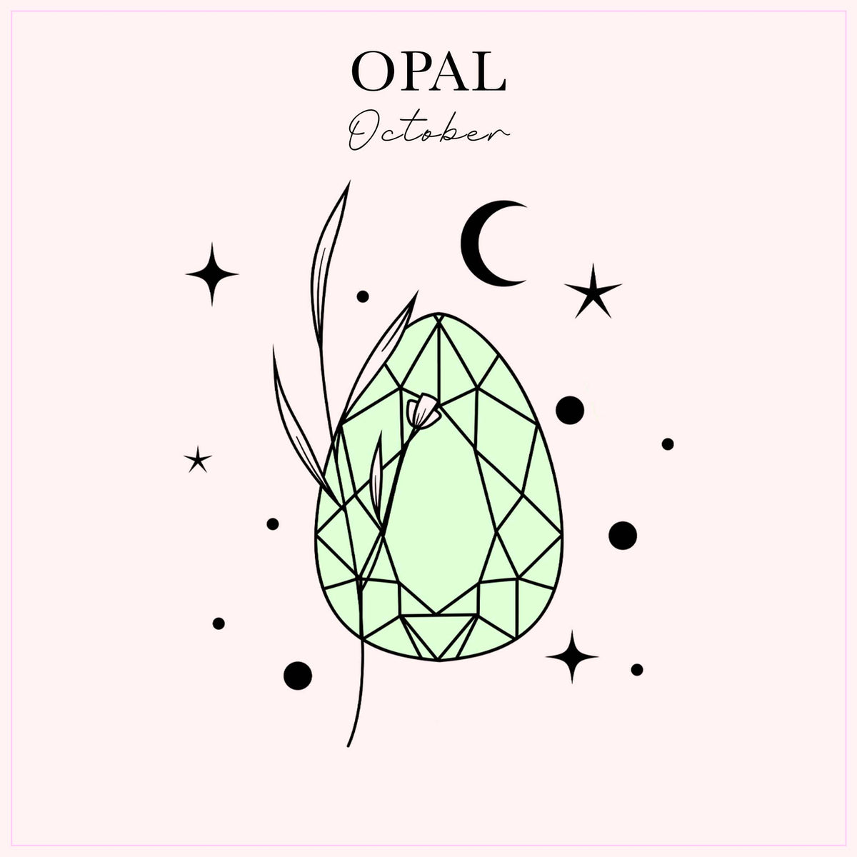 Opal your traditional birthstone of October by Indie and Harper