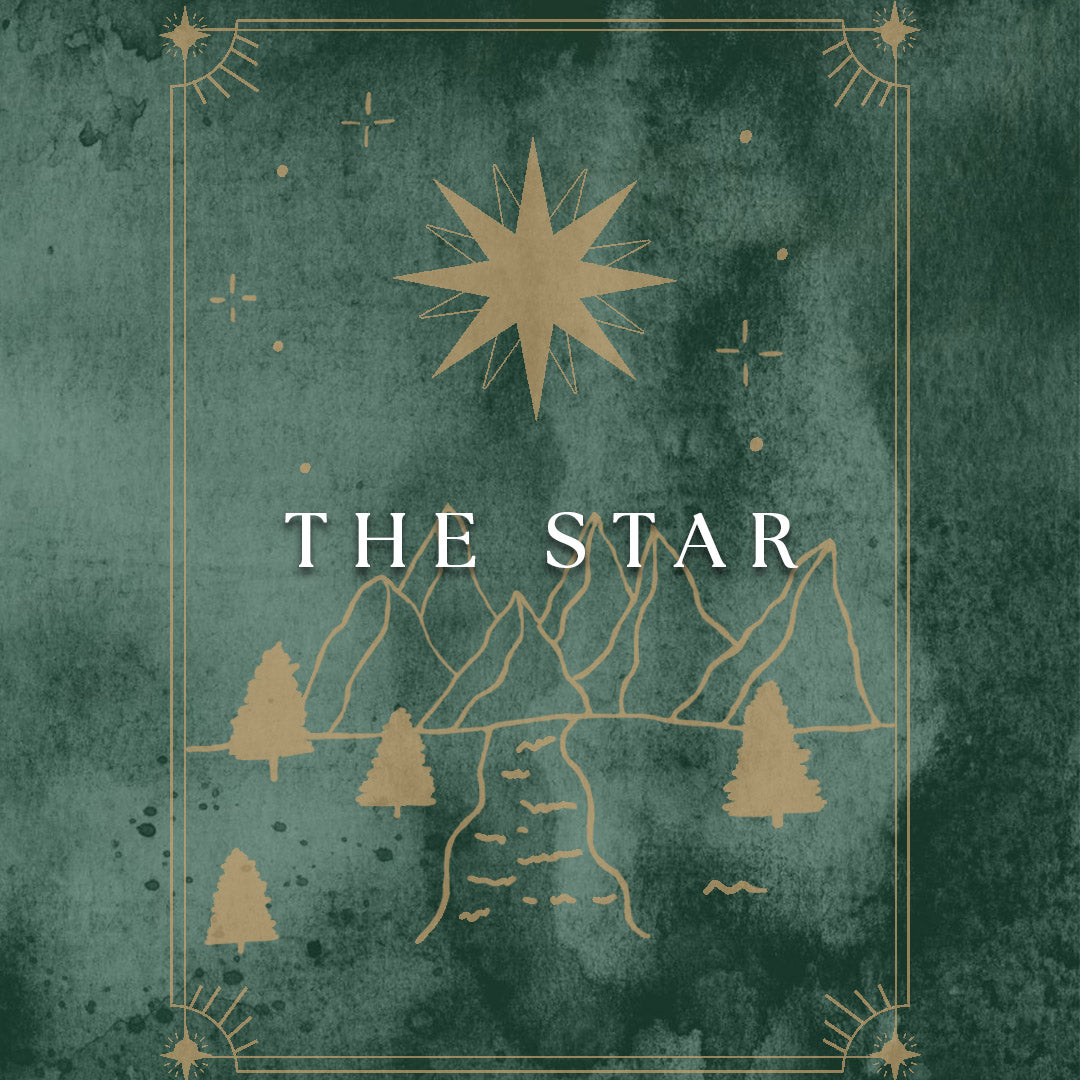 The Star Tarot Card Hand Drawn Illustration