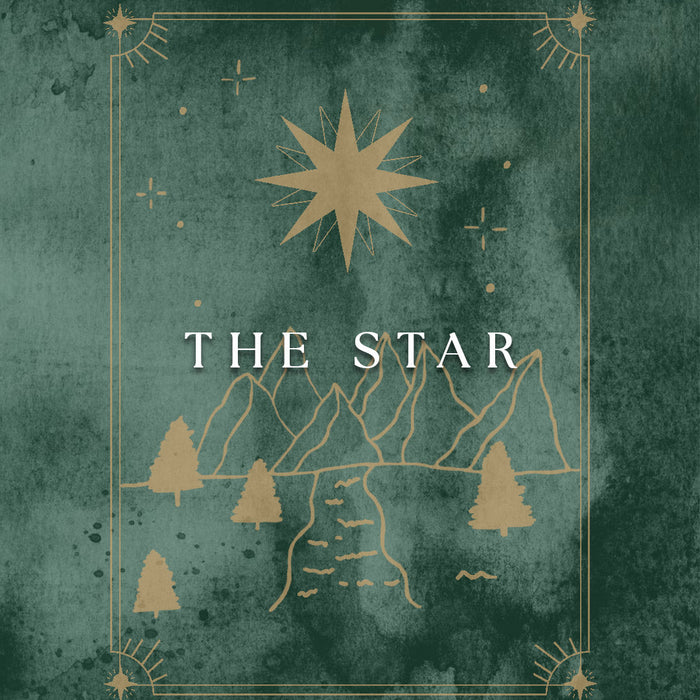 The Star Tarot Card Hand Drawn Illustration
