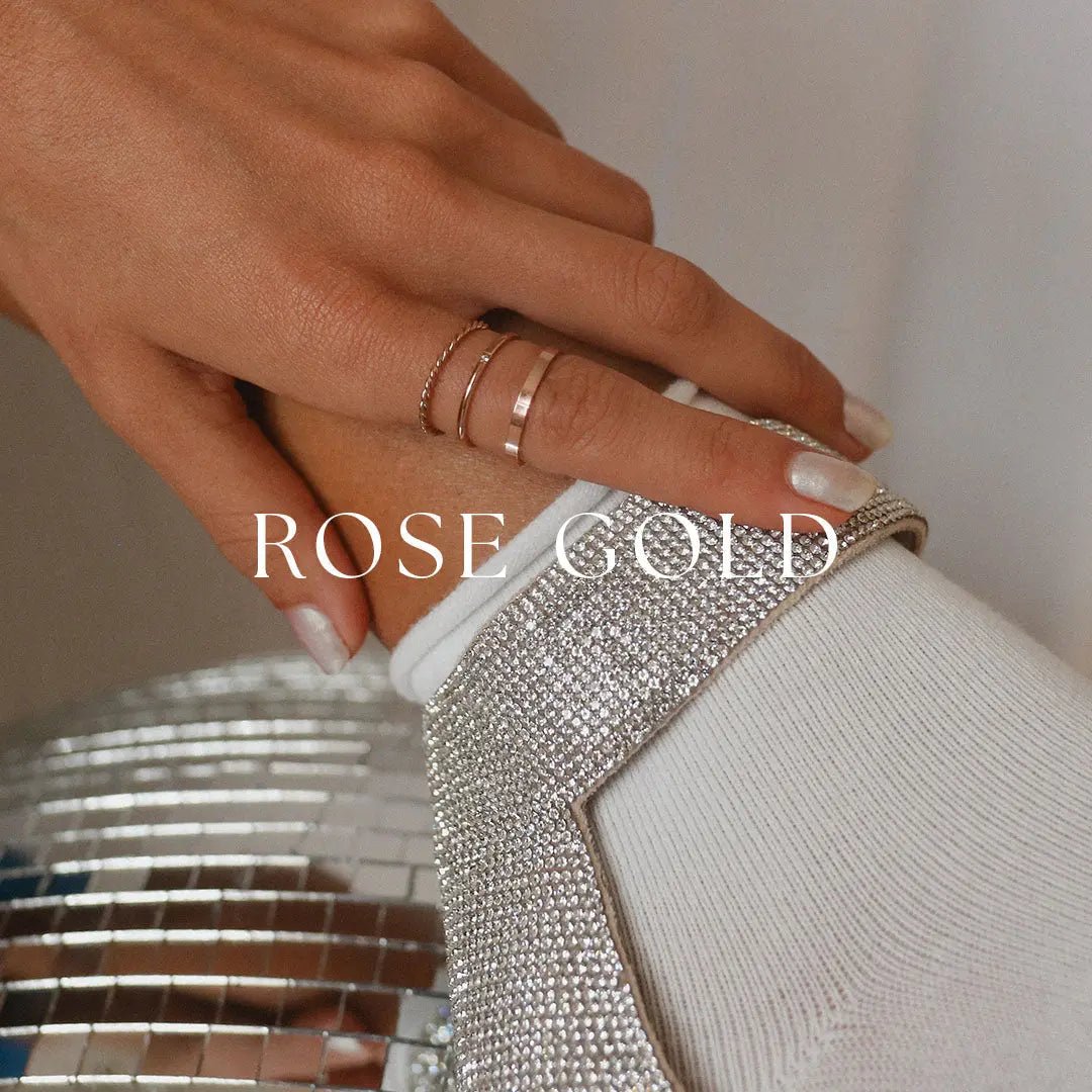 Rose gold jewellery australia including rings, necklaces, birthstones, earrings by indie and Harper australia