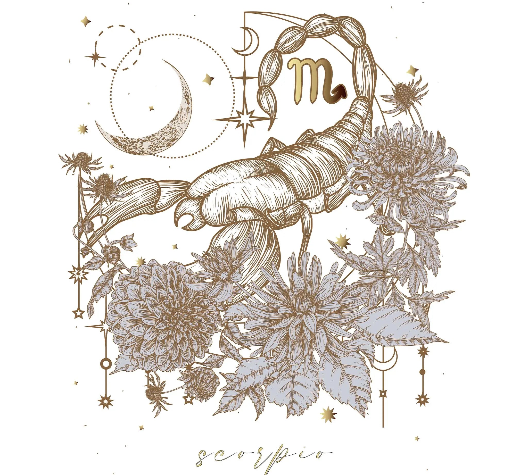 scorpio star sign jewellery for women - zodiac jewellery online by indie and harper