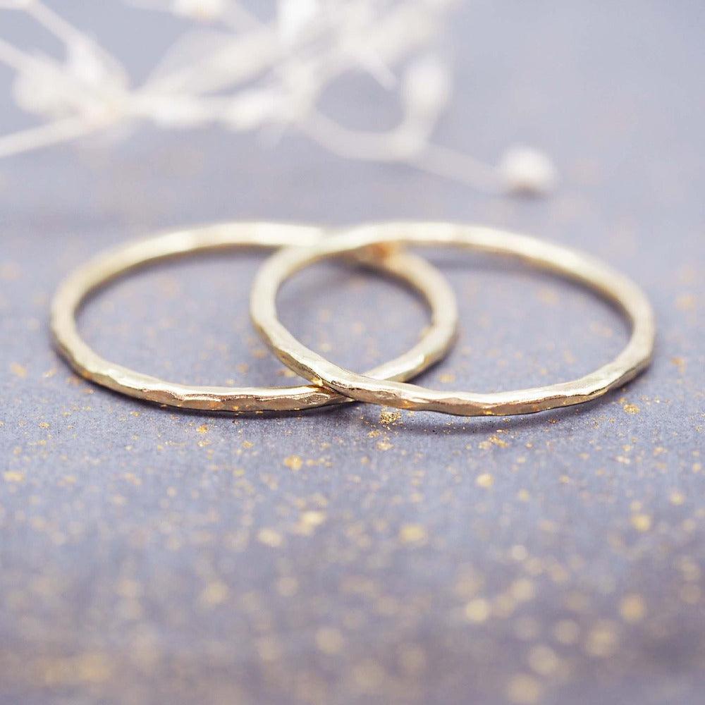 9k Solid Gold Stacker Rings - womens gold jewellery by Australian jewellery brands indie and harper