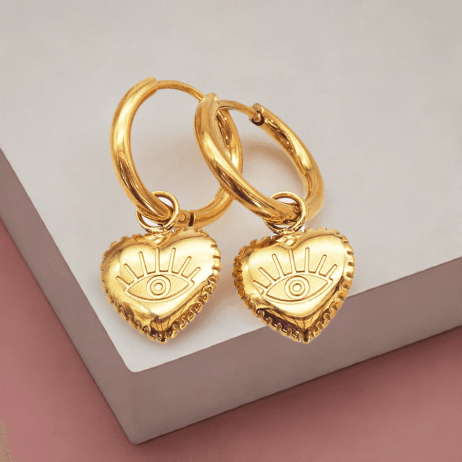 Gold waterproof Earrings - gold waterproof jewellery australia