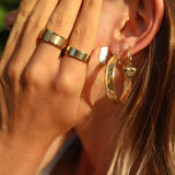 Akino Dainty Gold Hoop Earrings - womens jewellery by indie and harper