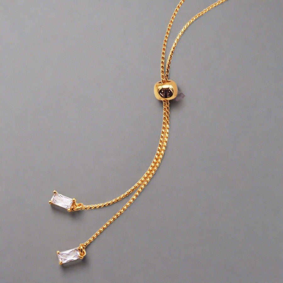 gold Bolo Necklace - womens gold jewellery 