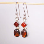  www.indieandharper.com Silver Ammolite and Carnelian Earrings