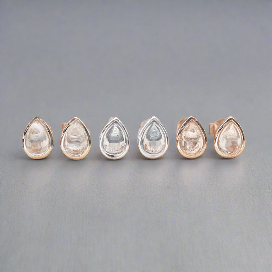 April Birthstone Earrings - Herkimer - womens jewellery by indie and harper