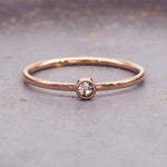 April rose gold stacker ring