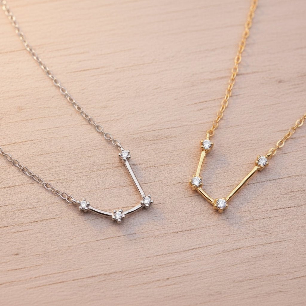 Constellation aquarius necklaces - womens constellation jewellery by Australian jewellery brands online indie and harper