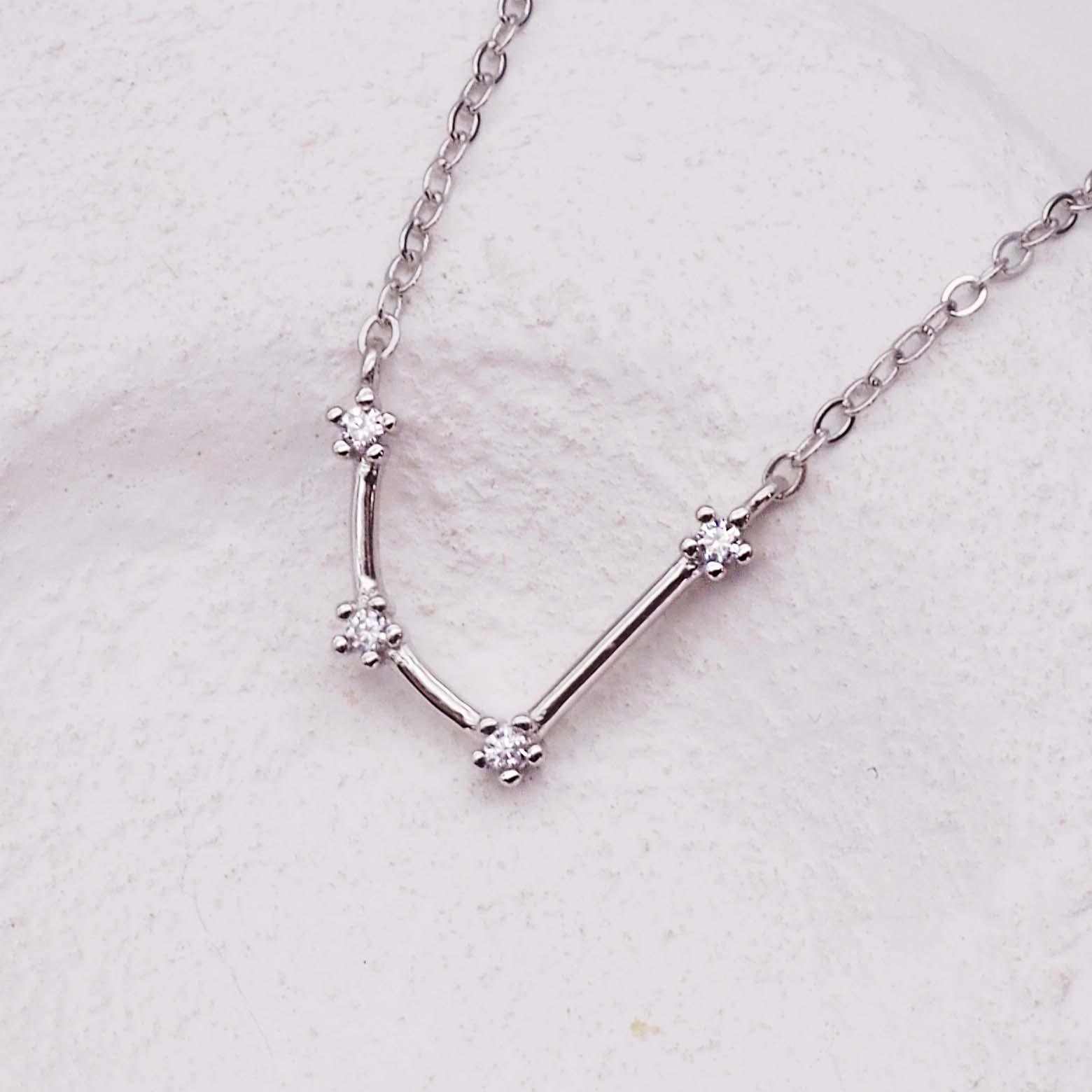 Sterling silver Constellation aquarius necklaces - womens constellation jewellery by Australian jewellery brands online indie and harper