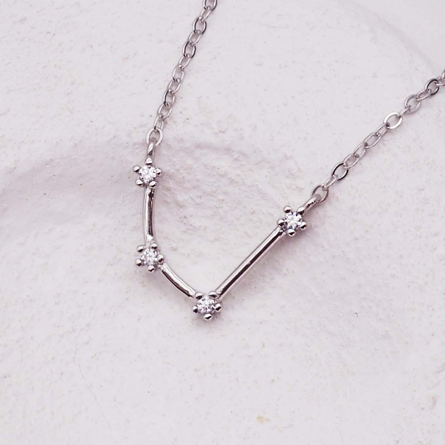 Sterling silver Aquarius Constellation Necklace - womens constellation jewellery Australia 