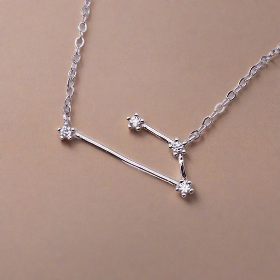 sterling silver Aries Constellation Necklace - womens constellation jewellery australia