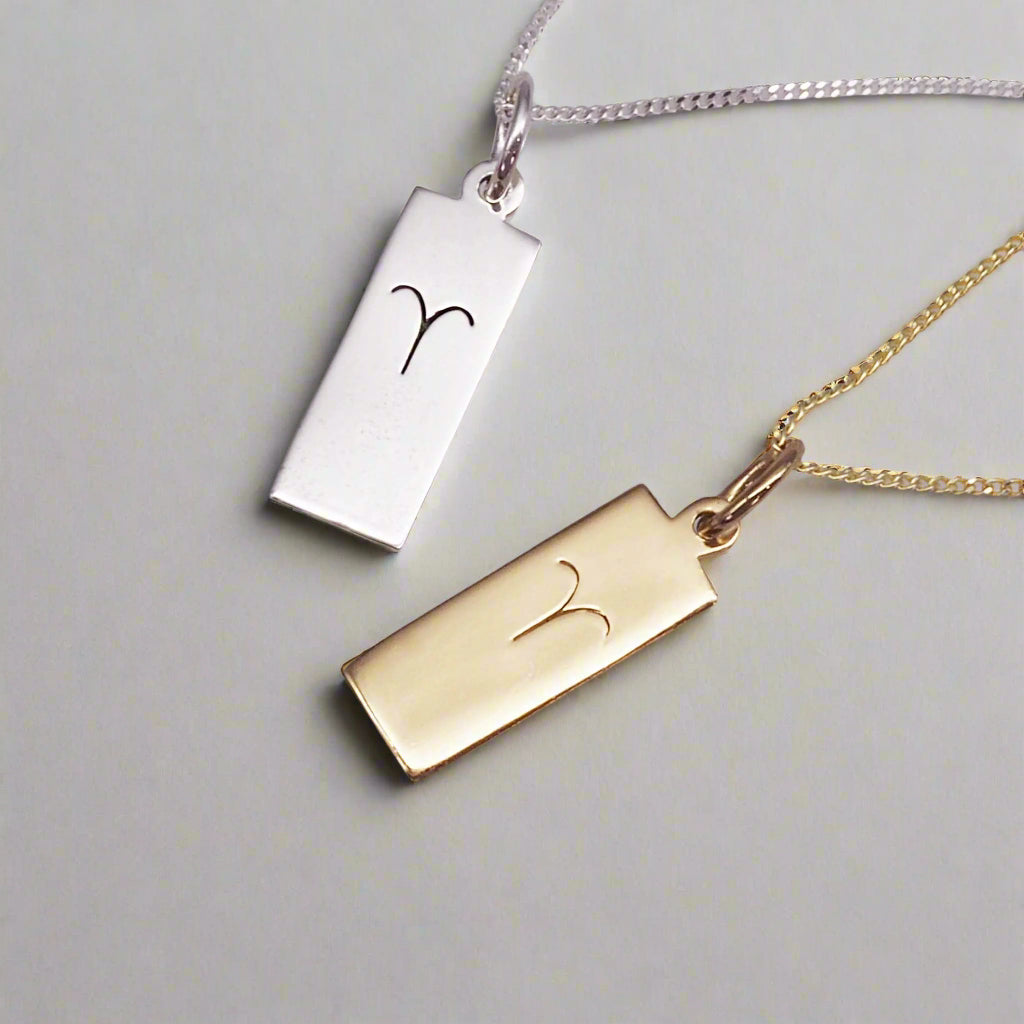 www.indieandharper.com Aries Star Sign and April Birthstone Necklace