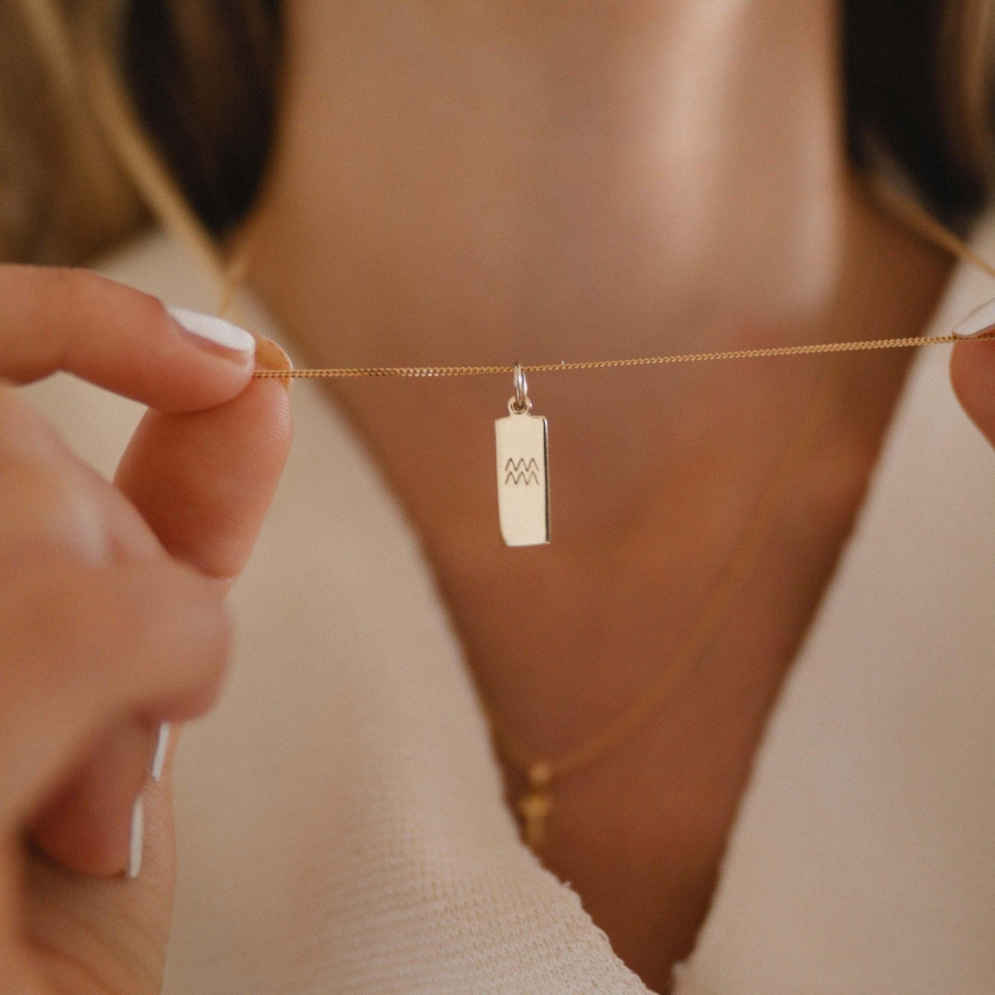 gemini pendant necklace - womens zodiac jewellery by indie and harper