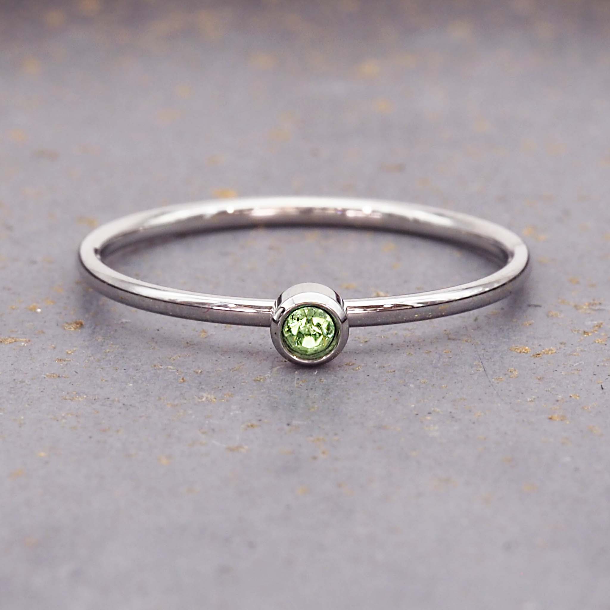 August Silver Stacker Ring 