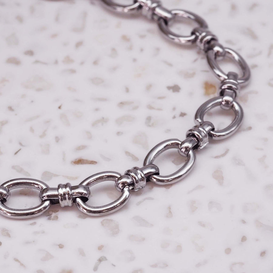 close up shot of silver Bracelet - womens waterproof jewellery Australia 