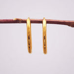 Gold hoop earrings - gold waterproof jewellery by Australian jewellery brands indie and Harper 