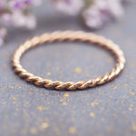 Waterproof rose gold Stacker Ring by indie and harper Australia 