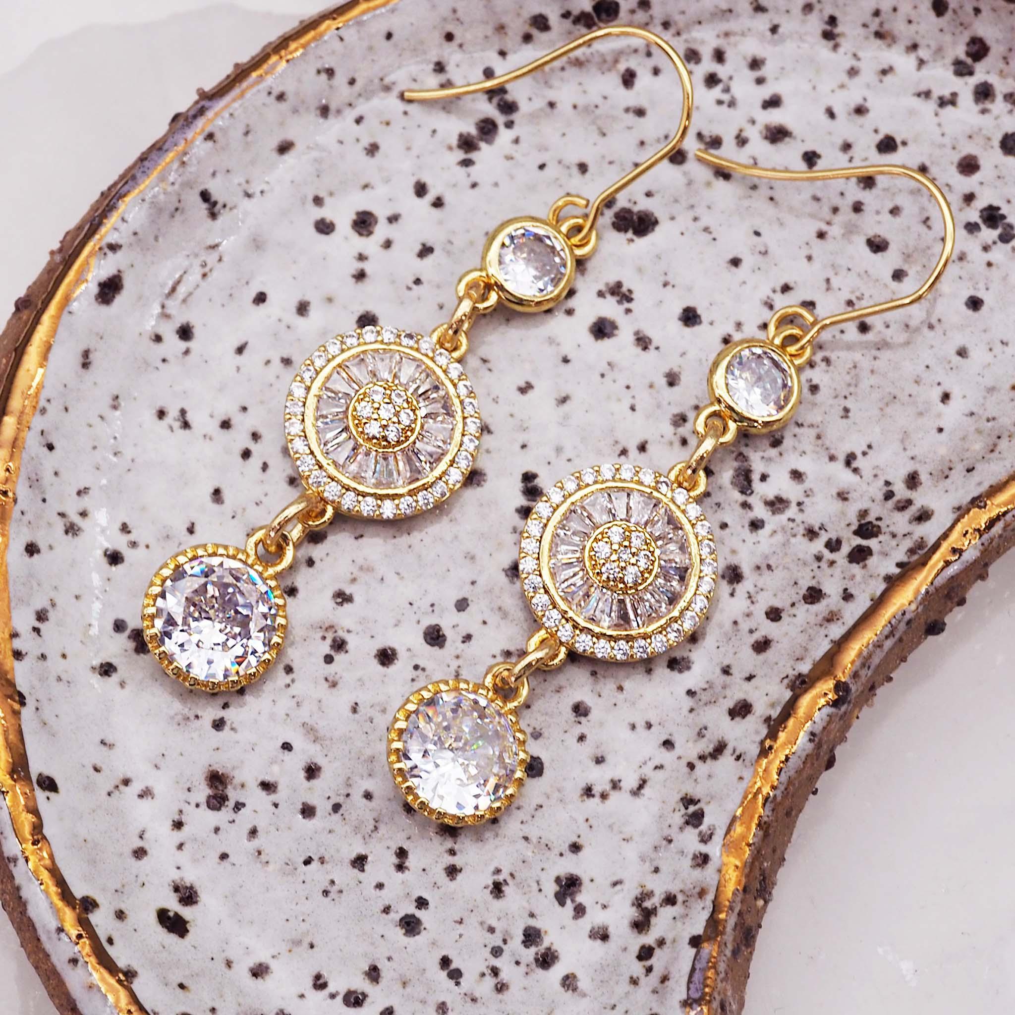 Golden Luxe Earrings - women's jewellery by indie and harper