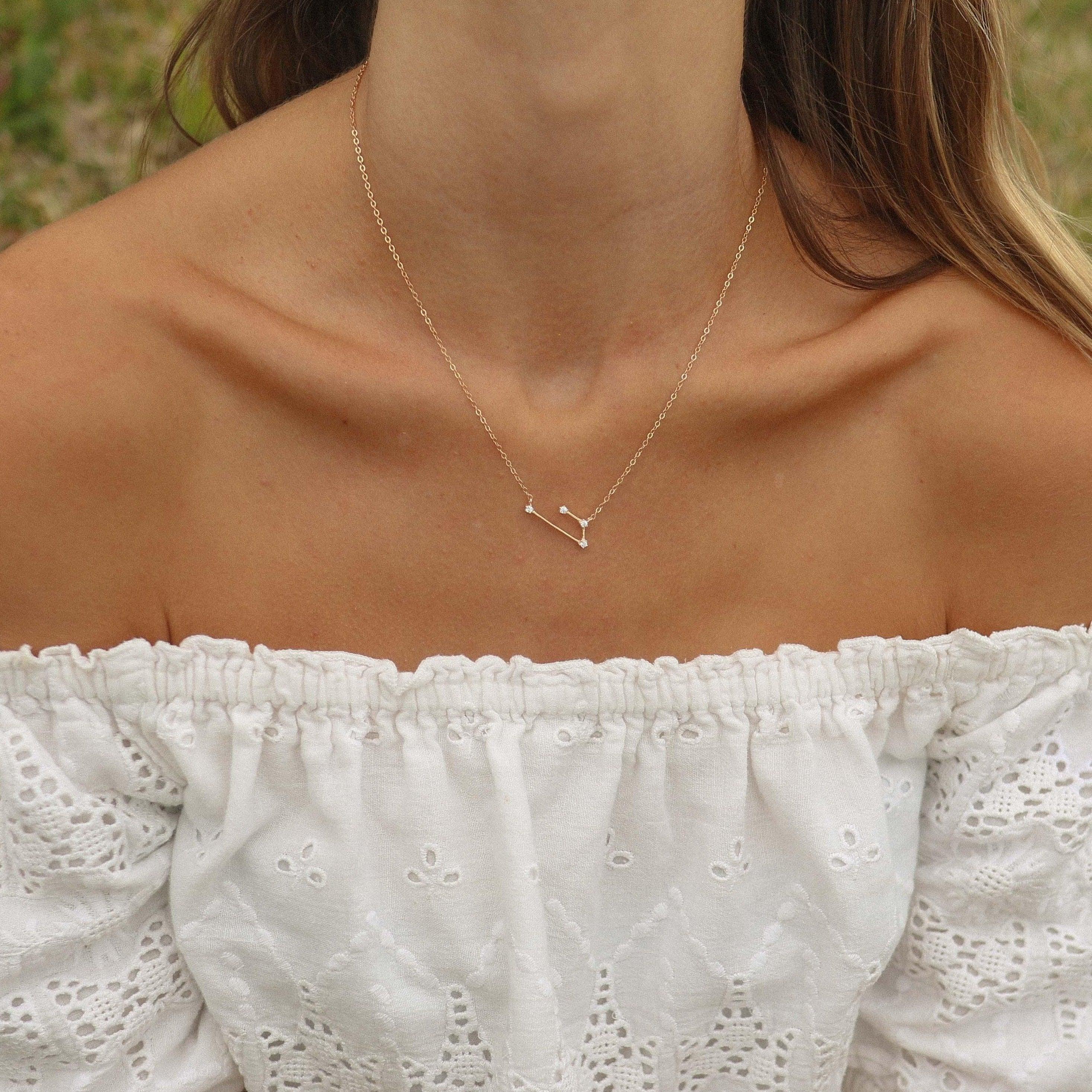Constellation Aquarius Necklace - womens constellation jewellery by Australian jewellery brands online indie and harper