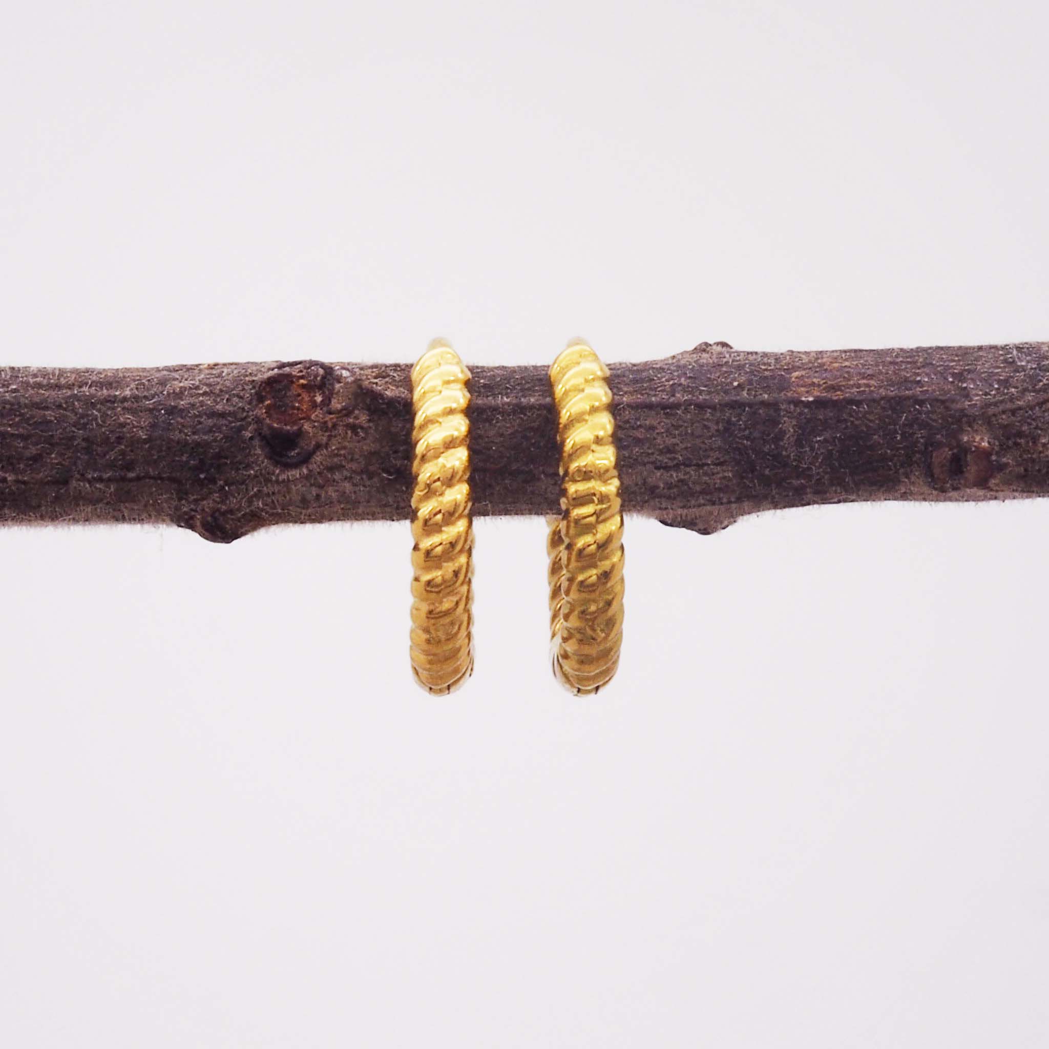 celestial glimmer gold hoop earrings by indie and harper australia