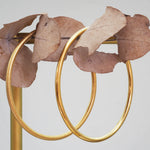 Thin gold and brushed gold bangles for stacking - waterproof bohemian jewellery