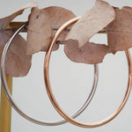 Silver and rose gold stainless steel bangles - perfect for everyday wear