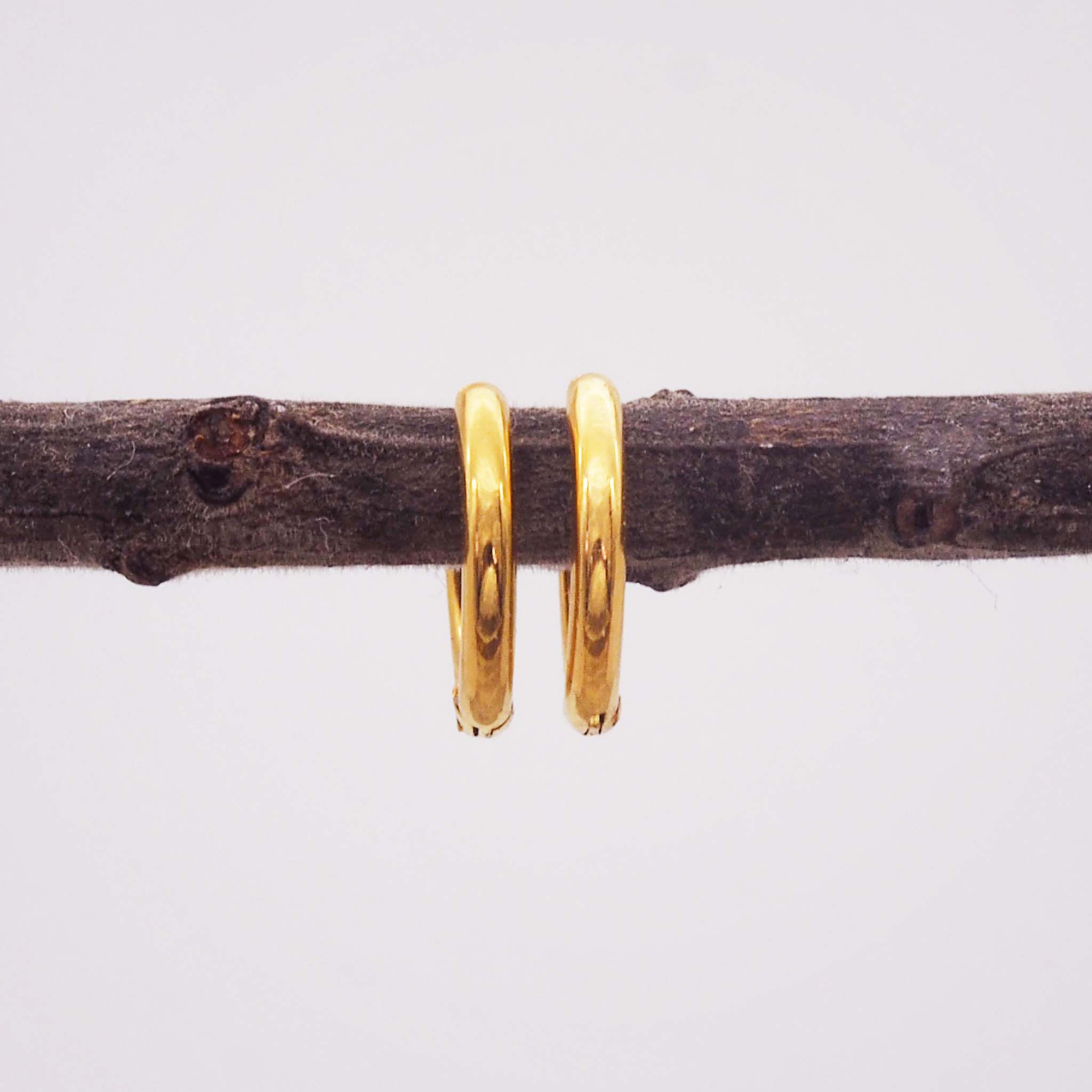 classic luxe gold hoop earrings by indie and harper australia