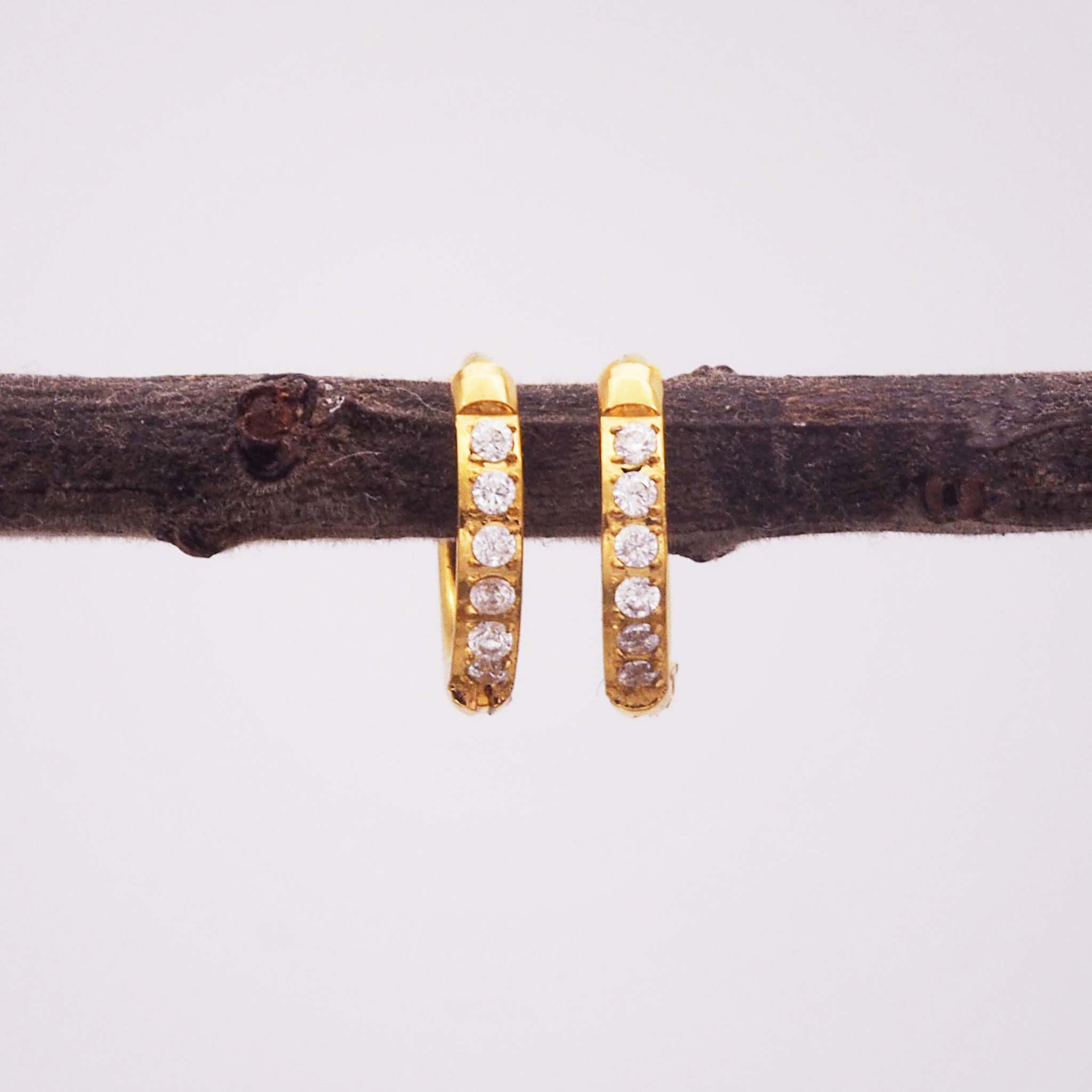 classic luxe gold hoop earrings by indie and harper australia