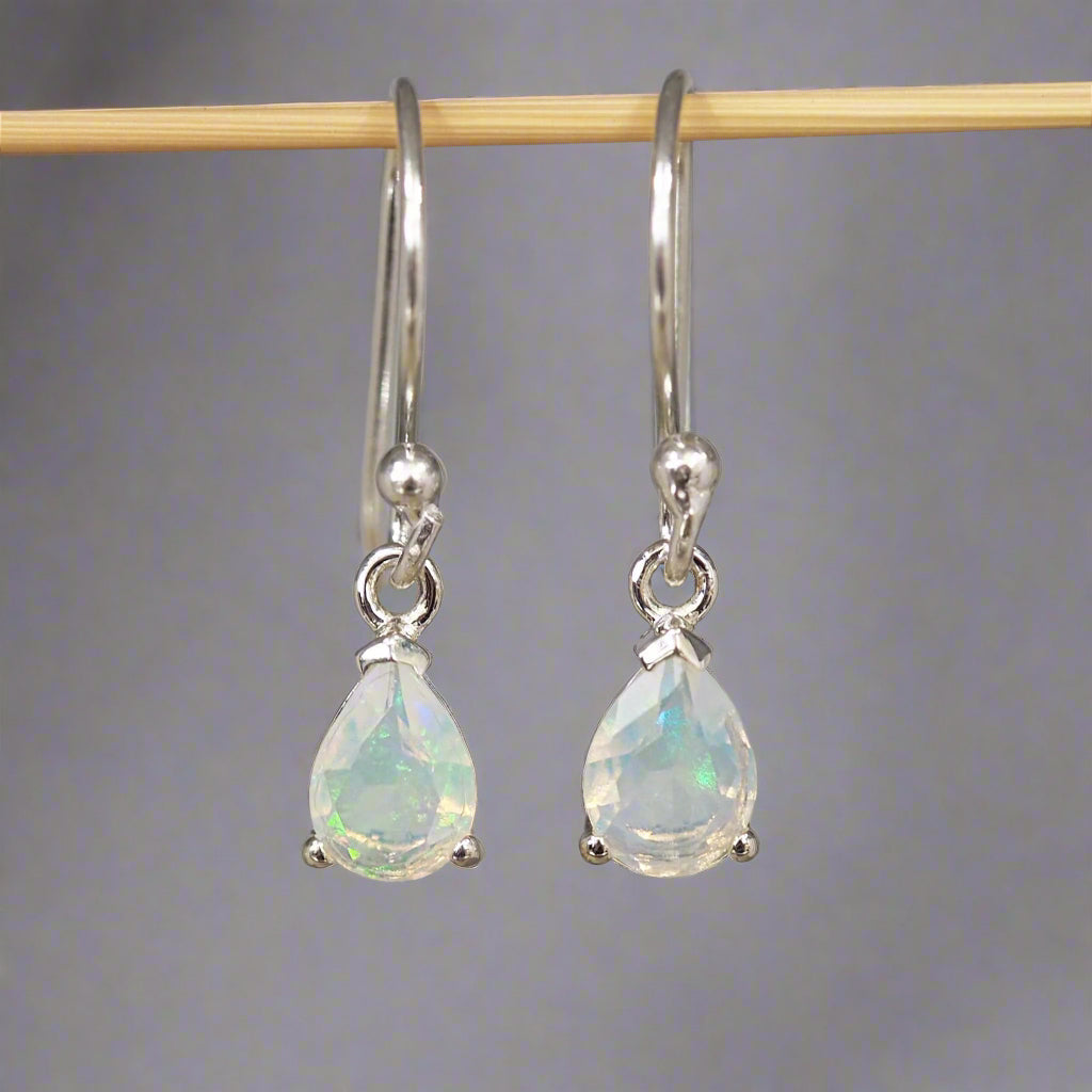classic opal earrings - dainty opal jewellery by Australian jewellery brands indie and harper