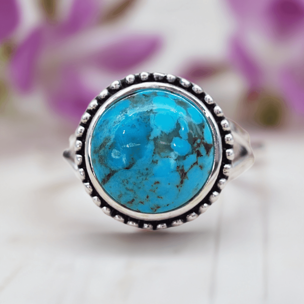 Classic Turquoise Ring - womens jewellery by indie and harper