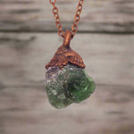 Copper and Raw Emerald Necklace by australian jewellery brands indie and harper