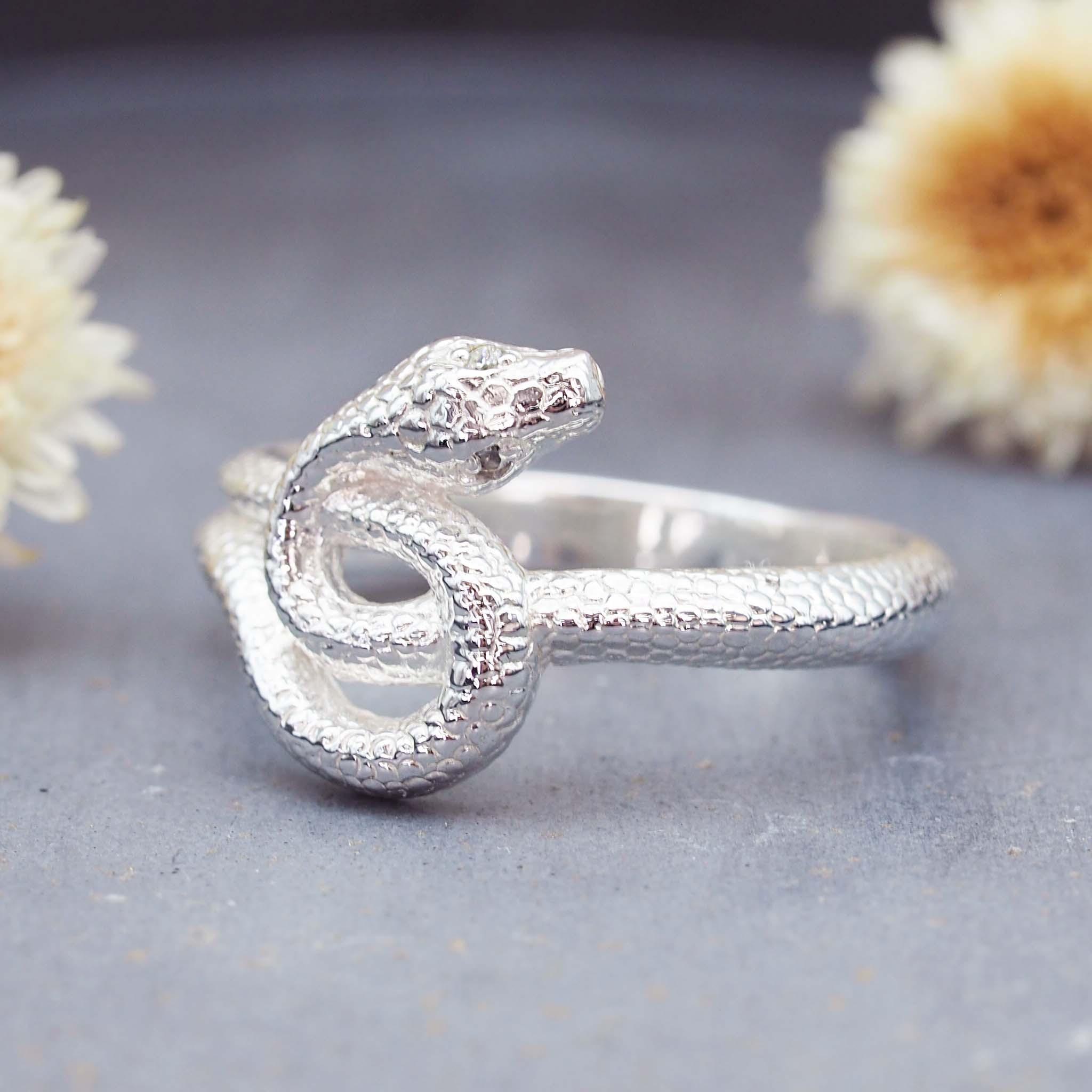 Classic Medusa Snake Ring - Sterling silver rings by Australian jewellery brands indie and harper