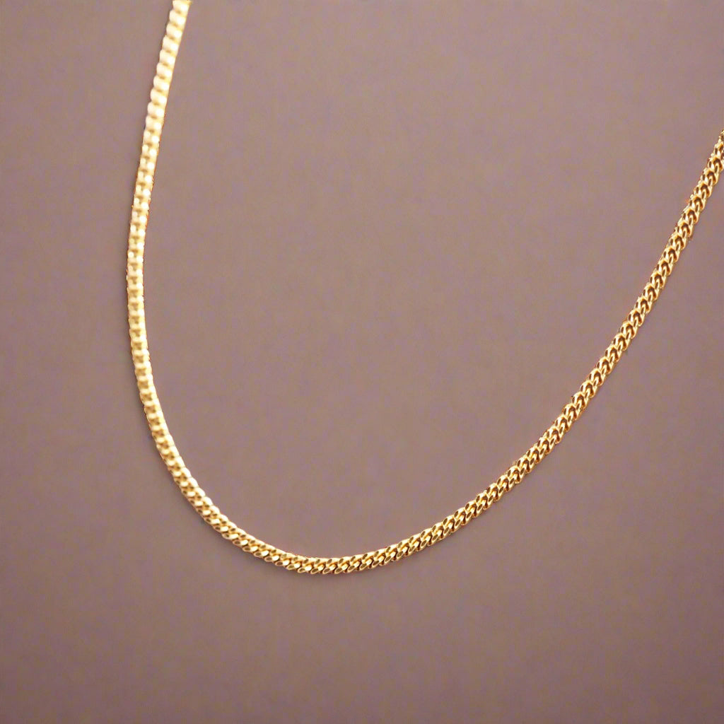 dainty 18k gold chain necklace - gold jewellery by Australian jewellery brands indie and harper