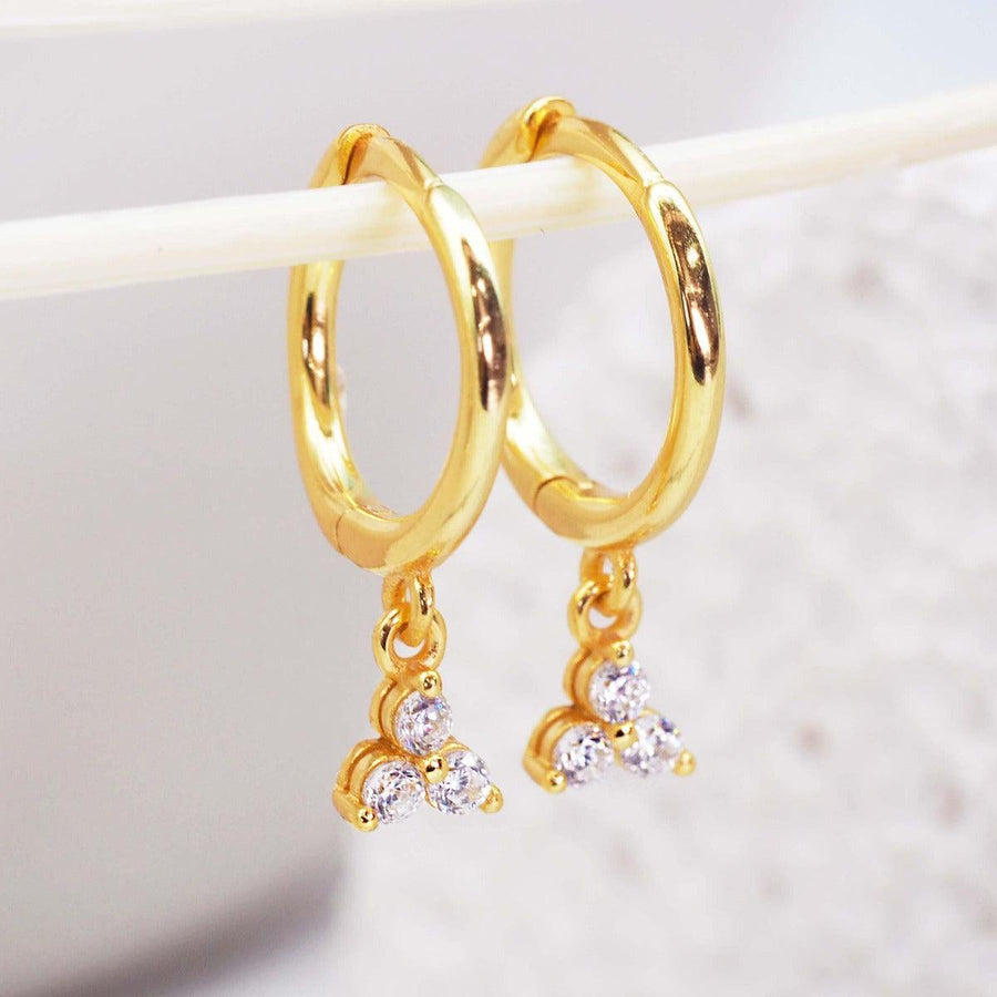 Dainty gold earrings - womens gold jewellery australia