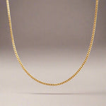 dainty 18k gold chain necklace